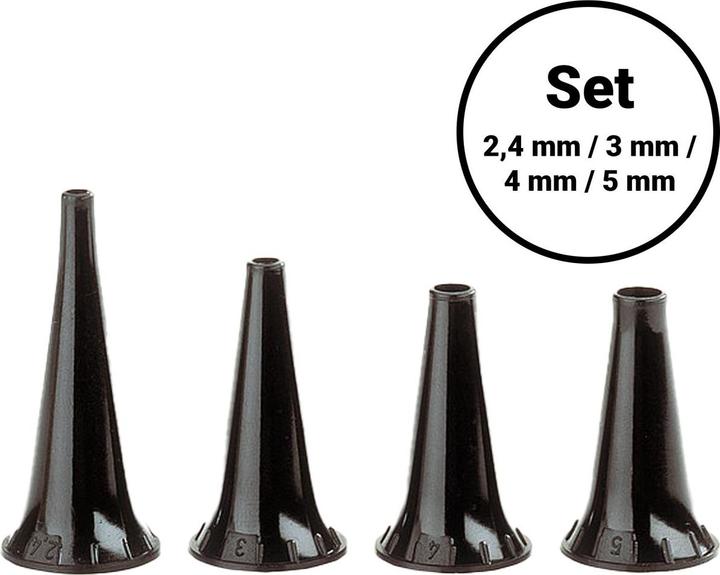 Heine Dauergebrauchs-Tips 2.4, 3, 4, 5 mm - Otoskop-Trichter