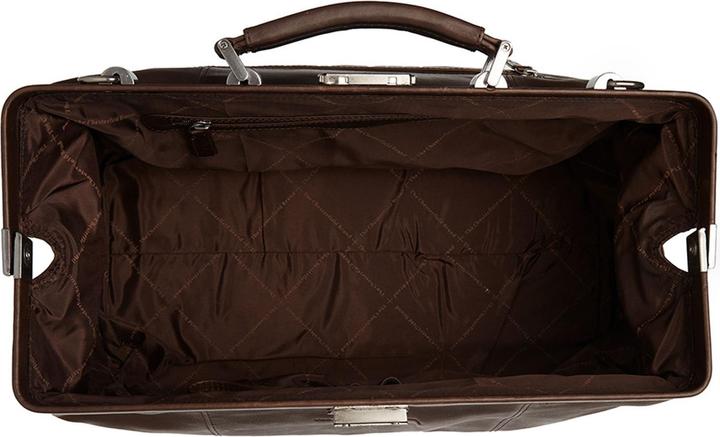 Produktbild The Vegan Cow Chesterfield Brand Leren Weekendtas Bruin Texel (21 l)