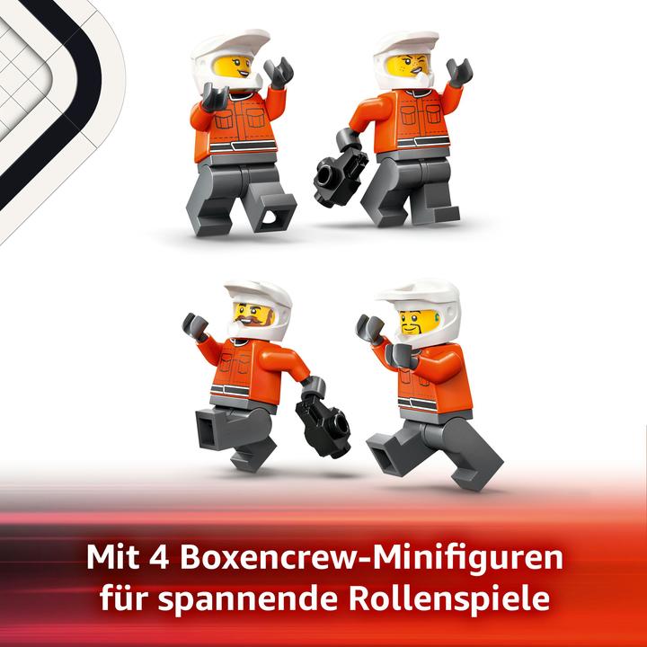 Produktbild LEGO F1 Boxenstopp mit Boxencrew und Ferrari Flitzer (60443, LEGO City)