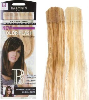 Balmain CF 25 cm champagne & honey blond Color Flash human hair (Champagne, 25 cm)