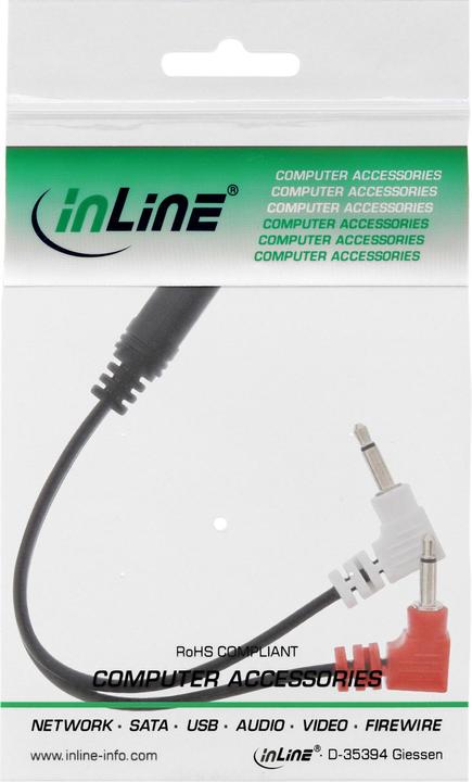Image du produit InLine Casque audio Câble adaptateur avion (Jack 2.5mm)