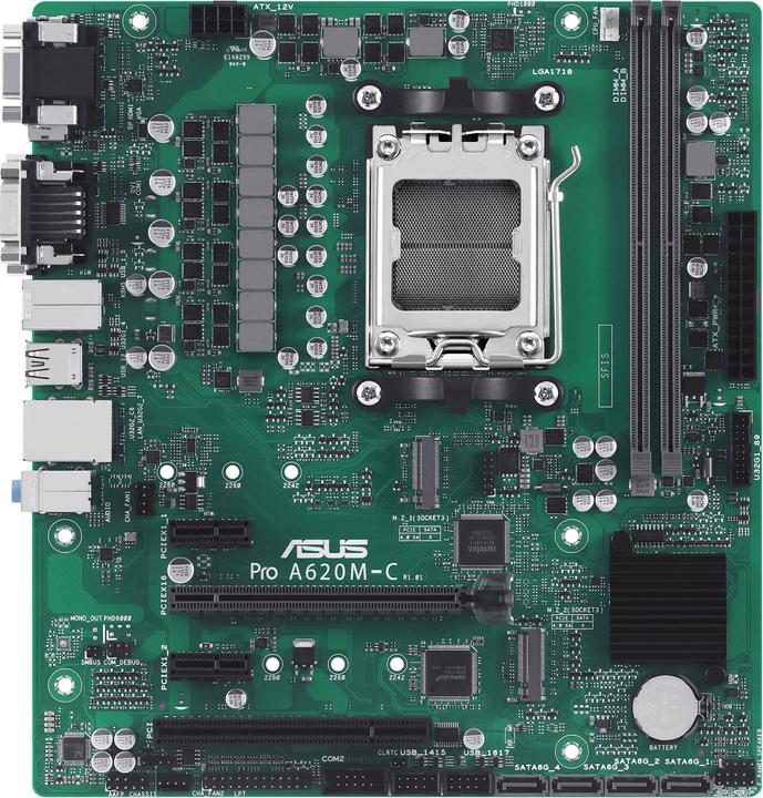 Actual product image ASUS PRO A620M-C-CSM (AM5, AMD A620, mATX)