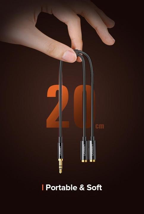 Actual product image Ugreen 3.5mm Stereo Audio Splitter (0.20 m, 3.5mm jack (AUX))