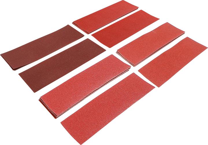 Image du produit BGS Jeu de feuilles abrasives ponceuse vibrante / cale à poncer 93 x 230 mm Cal. 60 - 180 25 pièces (K 60, K 180, K 80, K 120)