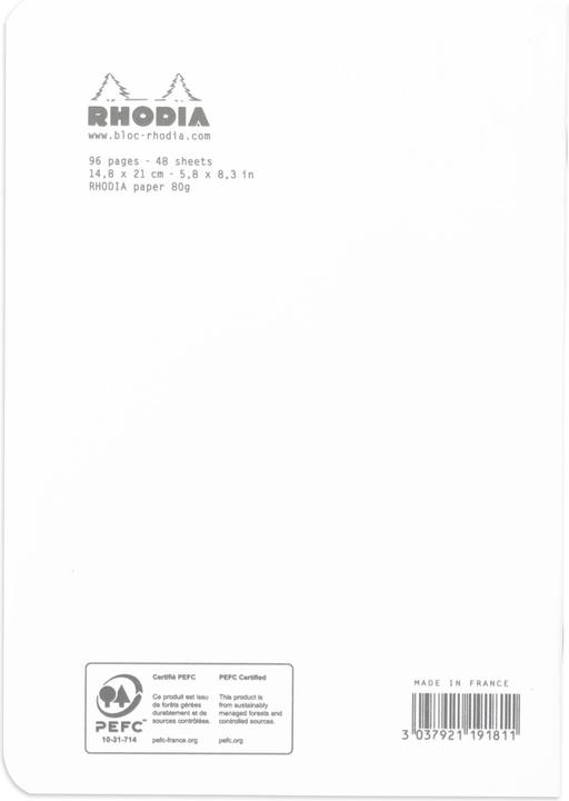 Actual product image Rhodia Notebooks/Notebooks Classic (A5, Checked, Hardcover)