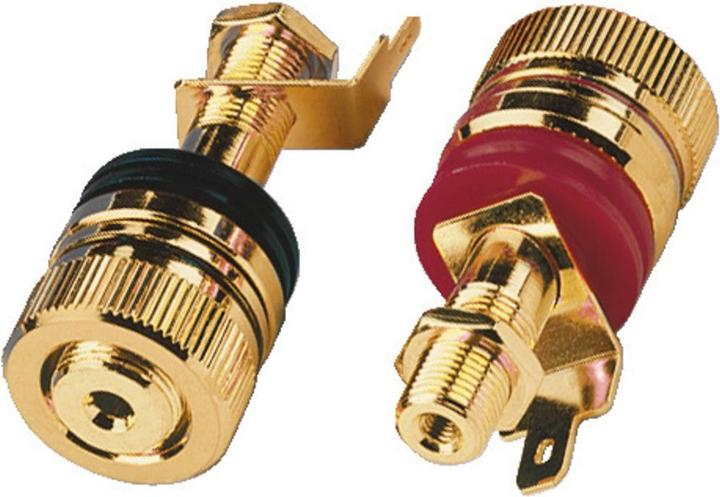 Immagine prodotto Monacor Coppia di morsetti high-end per altoparlanti
