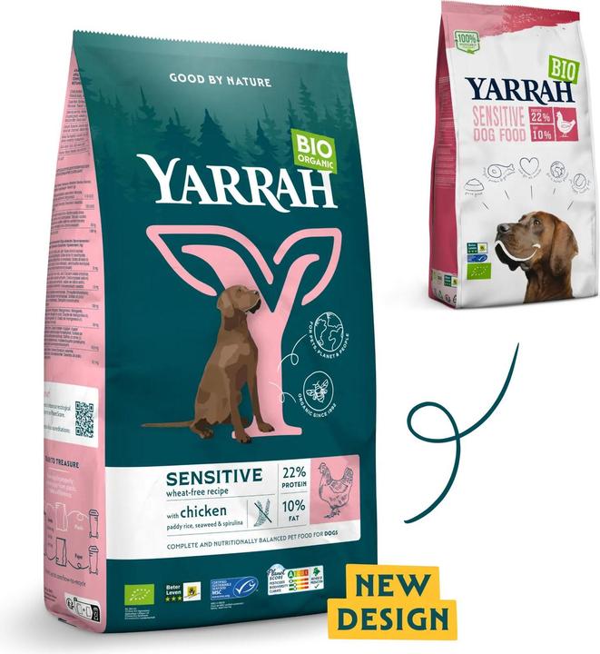 Immagine prodotto Yarrah Alimento secco BIO Sensitive Adult Pollo e Riso, 2 kg (Adulto, 1 pz., 2000 g)
