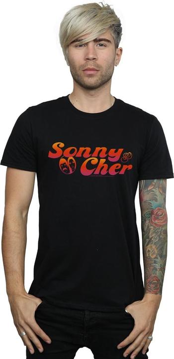 Immagine prodotto Sonny & Cher Gradient Logo Maglietta Uomo (XXL)