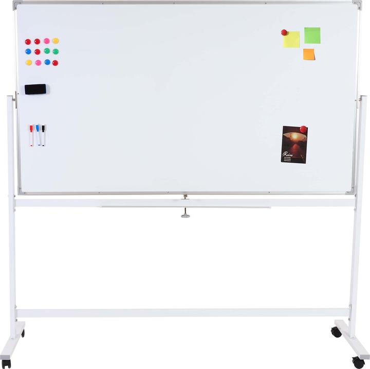 Immagine prodotto Mendler Lavagna HWC-C85, lavagna magnetica mobile arrotolabile con accessori - 180x100cm (180 x 100 cm)