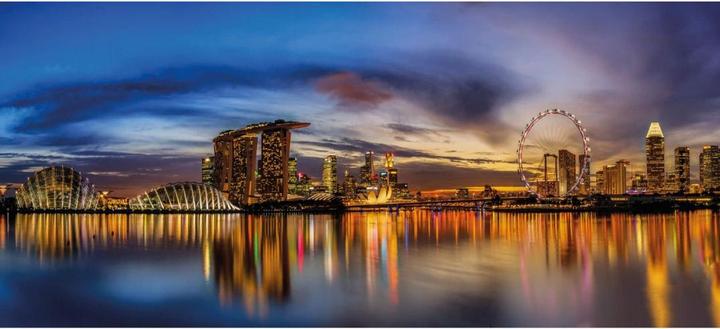 Actual product image Trenddeko Xie - Lights in Singapore (576 x 260 cm)