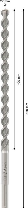 Actual product image Bosch Professional Zubehör Hammer drill SDS max-4 22 x 400 x 520 mm (22.0 mm)