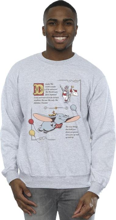 Immagine prodotto Disney Dumbo Story Book Page Felpa Uomo (S)