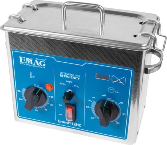 Actual product image Emag Ultrasonic cleaner Emmi-12 HC-Plus (45 kHz, 1200 ml)