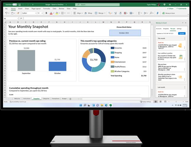 Actual product image Lenovo Think Vision P27q-30 (2560 x 1440 pixels, 27")