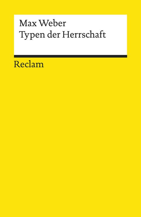 Image du produit Typen der Herrschaft (Allemand, Max Weber, 2019)