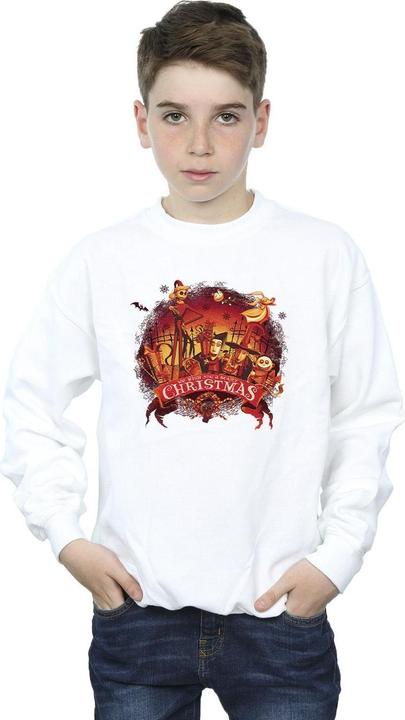 Actual product image Disney Boys The Nightmare Before Christmas Scary Christmas Sweatshirt (128)