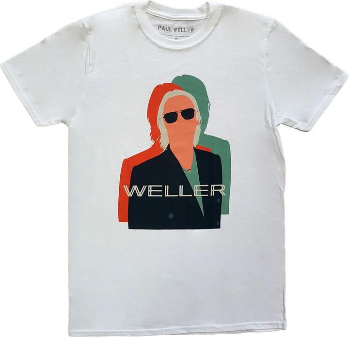 Actual product image Paul Weller Unisex Adult Illustration Offset Cotton T-Shirt (M)
