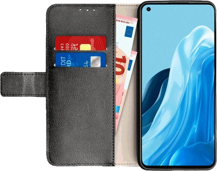 Immagine prodotto Just in Case Copertina per libri in pelle di Pu Nero OPPO Reno7 (Oppo Reno 7)
