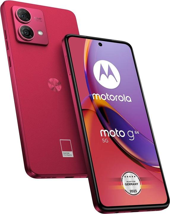 Immagine prodotto Motorola Moto G84 (256 GB, Viva Magenta, 6.50", Doppia SIM Ibrida, 50 Mpx, 5G)