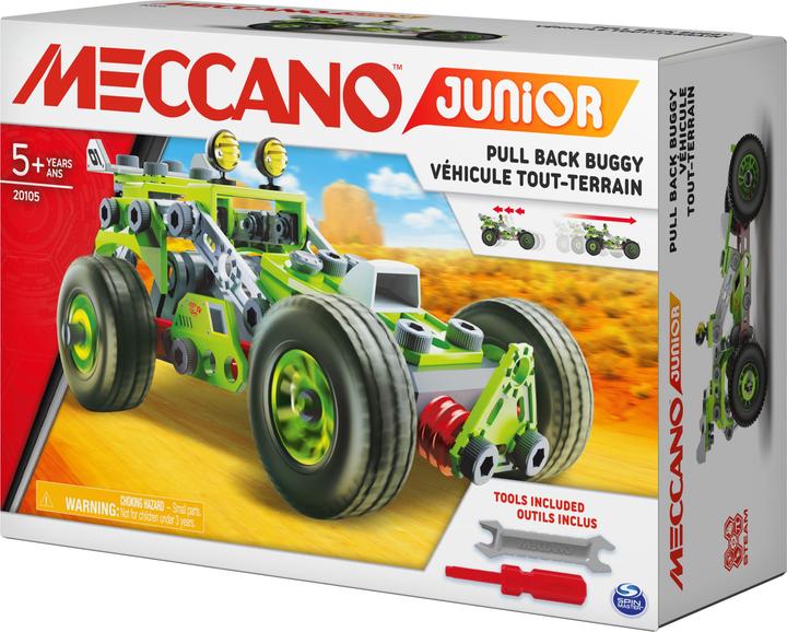Meccano Junior, 3-in-1 Deluxe Pull-Back Buggy