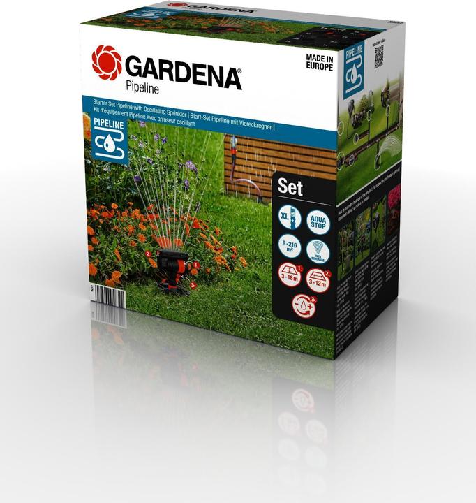 Produktbild Gardena Ein Satz oszillierender Rohrsprinkler (Viereckregner)