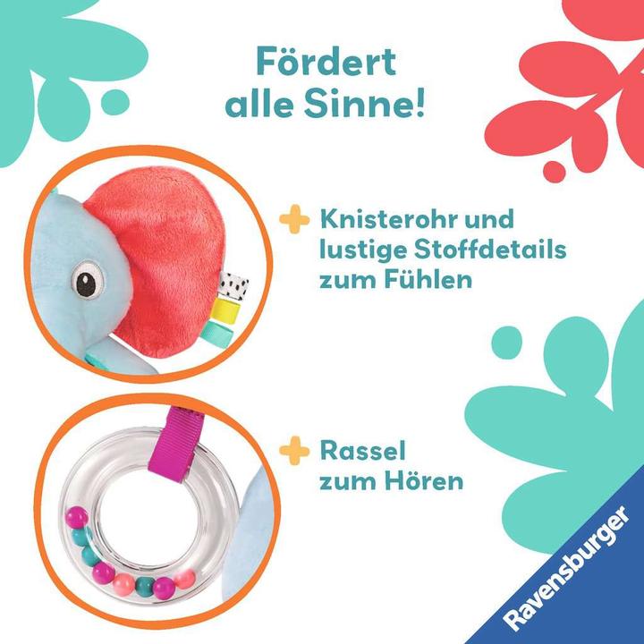 Image du produit Ravensburger 4855 play+ explorer elephant, peluche avec de nombreux effets ludiques, pour la maison et le