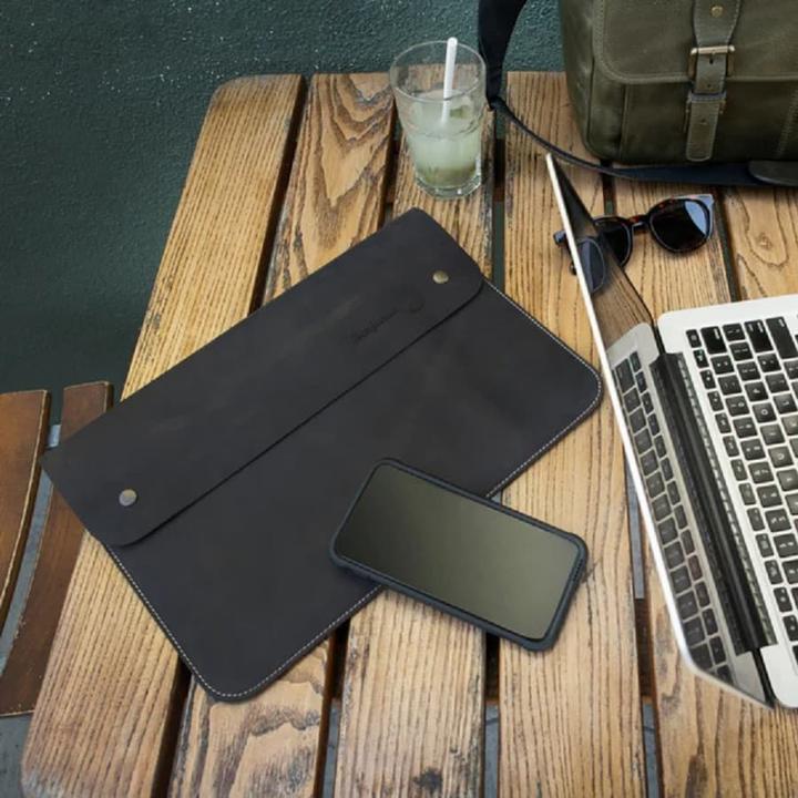 Actual product image Only-Bags.Store Leather sleeve, bag for MacBook laptop - 13 (13")