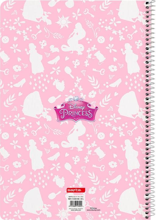 Image du produit Disney Princess Carnet de notes Princesses Disney Magical Beige Rose A4 80 pages (A4, Couverture rigide)