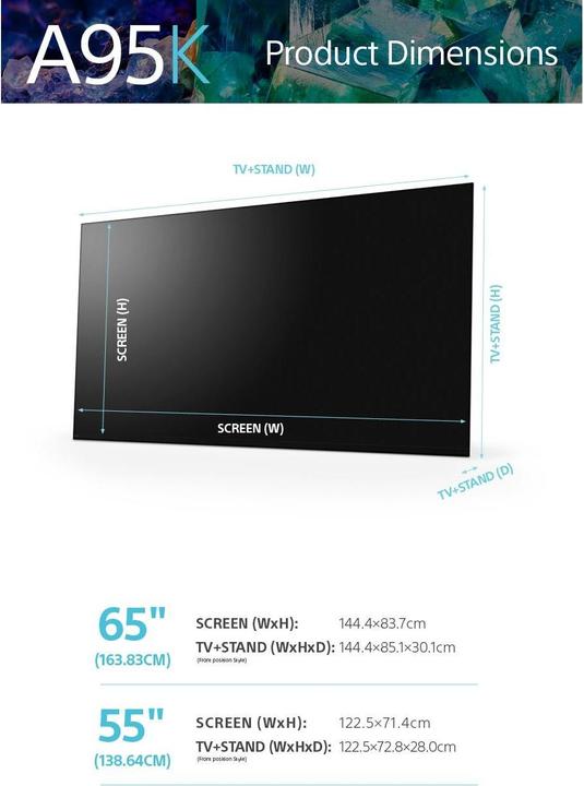 Produktbild Sony OLED XR-65A95K (65", A95K, QD-OLED, 4K, 2022)