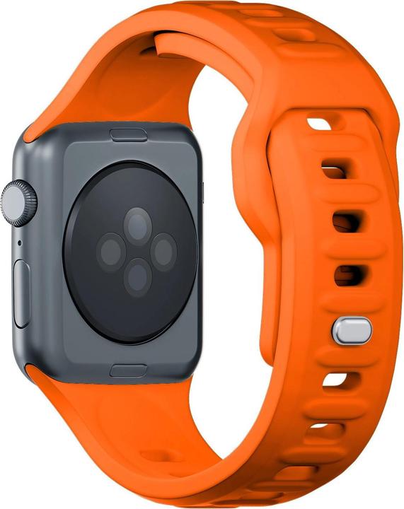 Produktbild 3MK Silicone Watch Strap pomarańczowy/ orange dla Apple Watch 38/40/41mm (Silikon, Edelstahl, 3, 4, 9, Ultra)