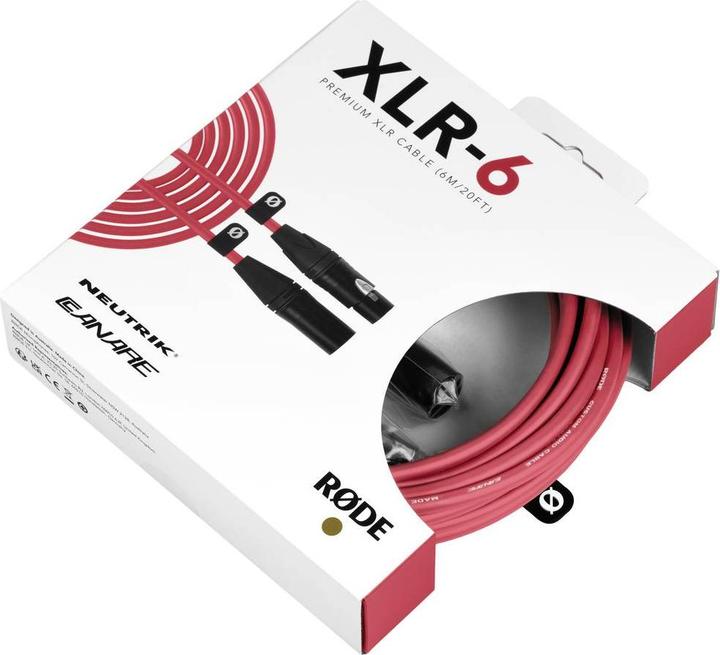Actual product image RØDE XLR-6 Red (6 m, XLR)
