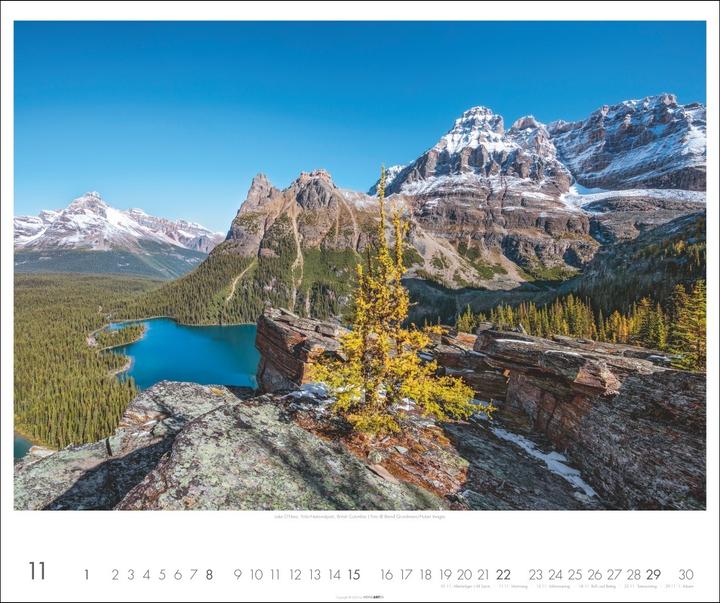 Actual product image Kanada Kalender 2026 - Der Ruf der Wildnis (55 x 46 cm, Hardcover, German)