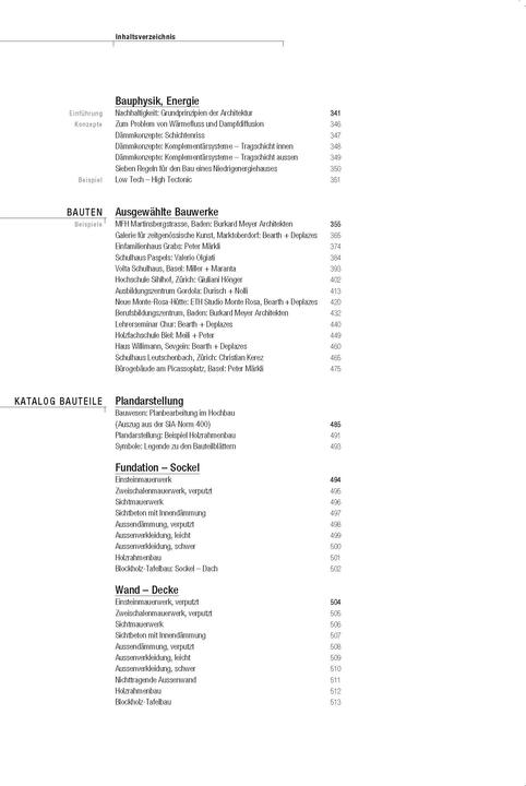 Nährwerte und Zutaten Architektur konstruieren (Deutsch, Andrea Deplazes, 2022)