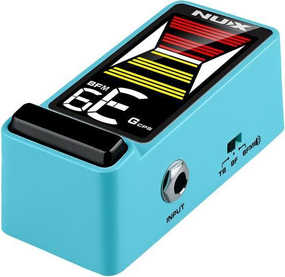 Actual product image NUX tuner NTU-3 MKII Flow Tune Blue with power supply unit