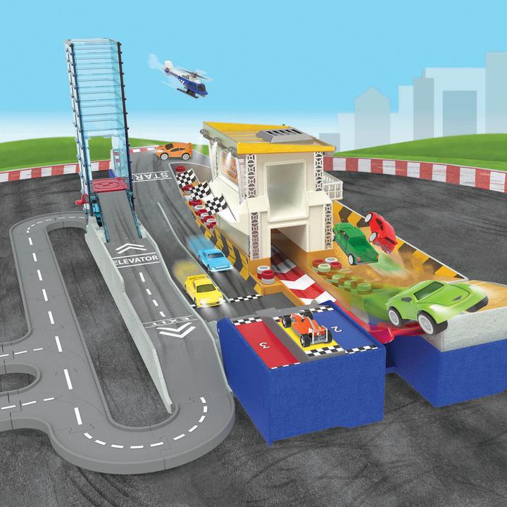 Actual product image Driven by Battat Driven - Pocket 2-in-1 Race Track/Car Workshop