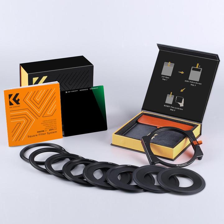 Image du produit K&F Concept Kit de filtres Concept Square : Houder ND1000 (2 mm, Filtre gris neutre, 20000 mm)