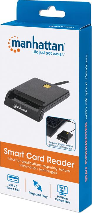Immagine prodotto Manhattan Connettore USB-A, lettore di chip card, esterno (USB 2.0)