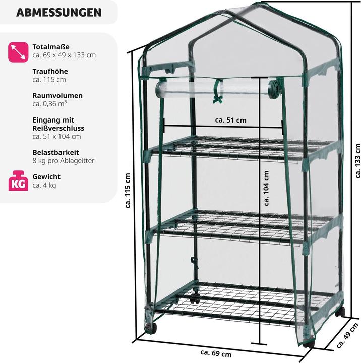 Actual product image tectake Greenhouse