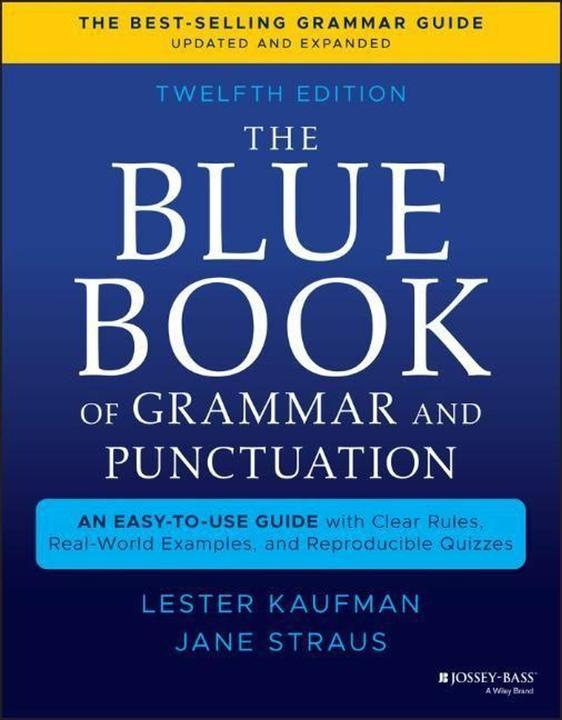 Produktbild The Blue Book of Grammar and Punctuation (Englisch, Straus Jane, Kaufman Lester, 2021)
