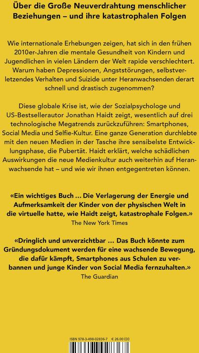 Produktbild Generation Angst (Deutsch, Jonathan Haidt, 2024)