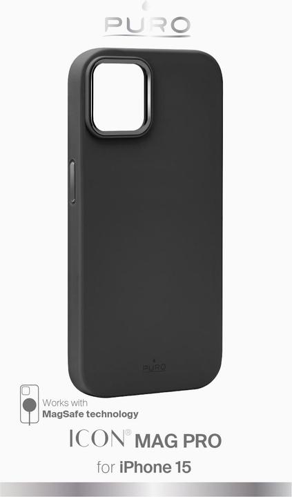 Immagine prodotto Puro ICON MAG PRO iPhone 15 6.1" MagSafe nero PUIPC1561ICONMPBLK (Apple iPhone 15)