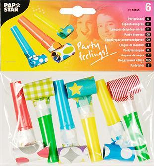 Produktbild Papstar Partypfeife 6er Set