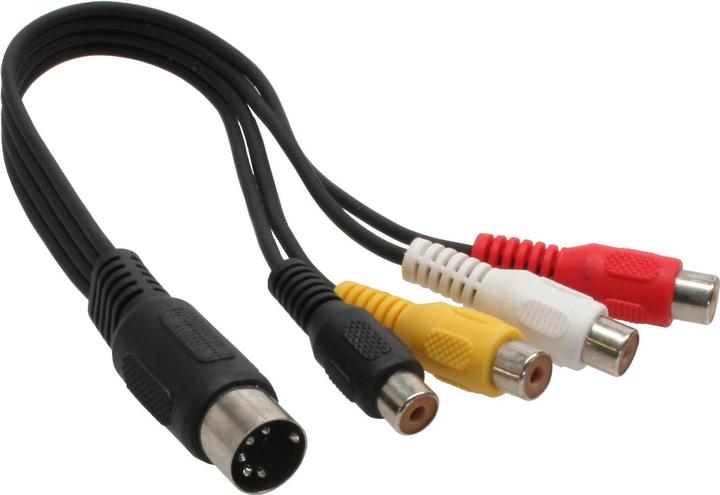 Produktbild InLine DIN 5 pol. — Composite Video (0.20 m, Cinch)