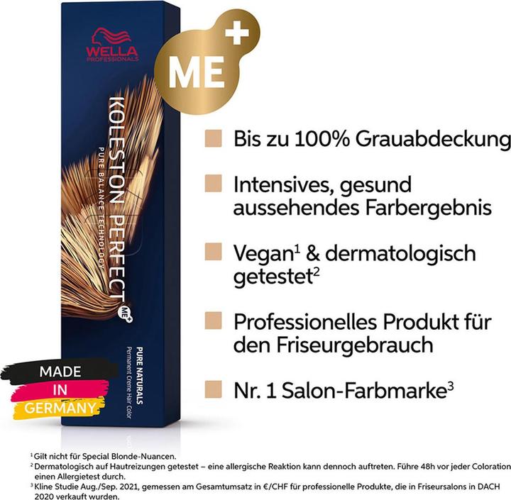 Nutritional values and ingredients Wella Koleston Rich Naturals 4/82 medium brown pearl matt 60 (4, 82 Medium brown pearl matt)