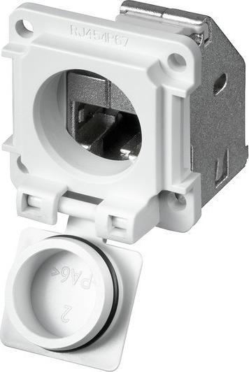 Actual product image Weidmüller IE-XM-RJ45/RJ45-IP67 Flush-mount flange coupling IP67 (Network coupling)