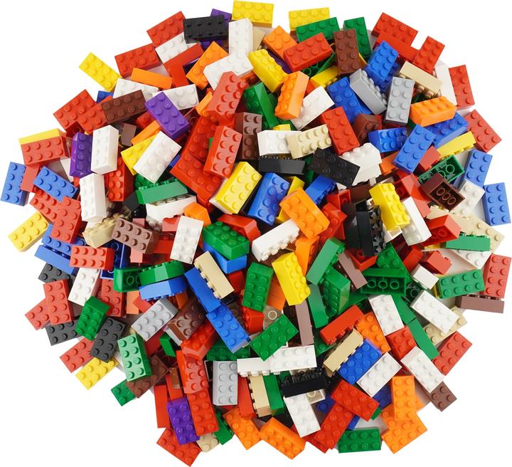 Immagine prodotto LEGO 50x Mattoncini Basic 2x4 - Classic 3001 - Multicolore (3001, Accessori LEGO)