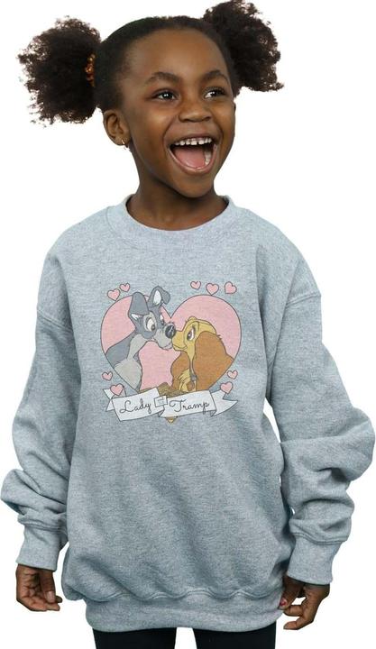 Actual product image Disney Girls Lady And The Tramp Love Sweatshirt (140, 146)