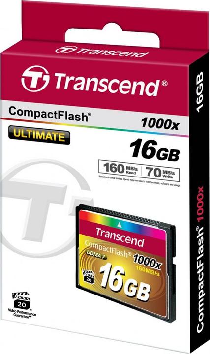 Produktbild Transcend Ts16gcf1000 (16 GB, CF)