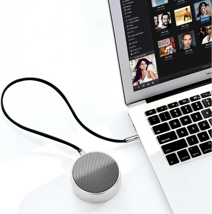 Image du produit Ugreen Casque d'écoute audio AUX à ruban plat coudé (3 m, Jack 3,5 mm (AUX))