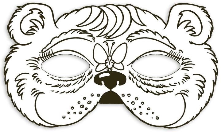 Actual product image Animal masks to colour